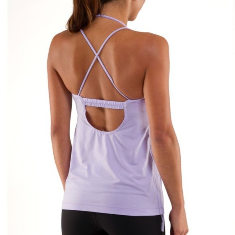 Lululemon Integrity Hot Tank, Lilac, 6  EUC